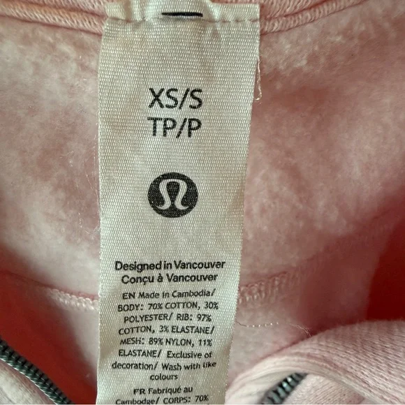 Lululemon Athletica Light Pink Scuba Hoodie - Picture 2 of 5